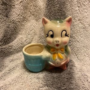 Vintage Shawnee Pottery Porky Pig Ceramic Planter